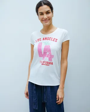 FIVE LA Tee in white