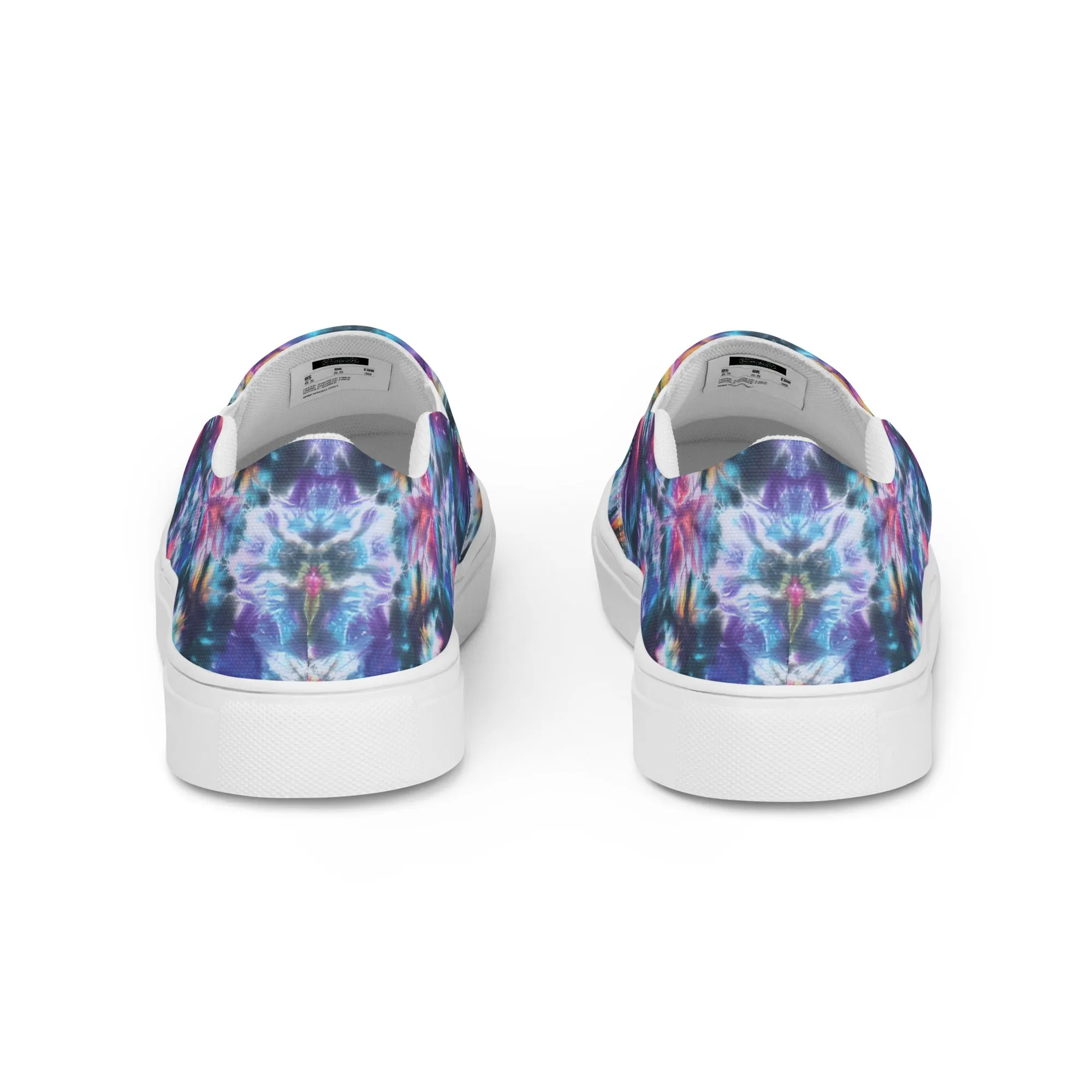 'Flowering Web' Men’s slip-on canvas shoes