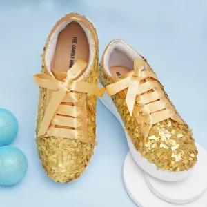 Golden Hour Sequin Sneakers