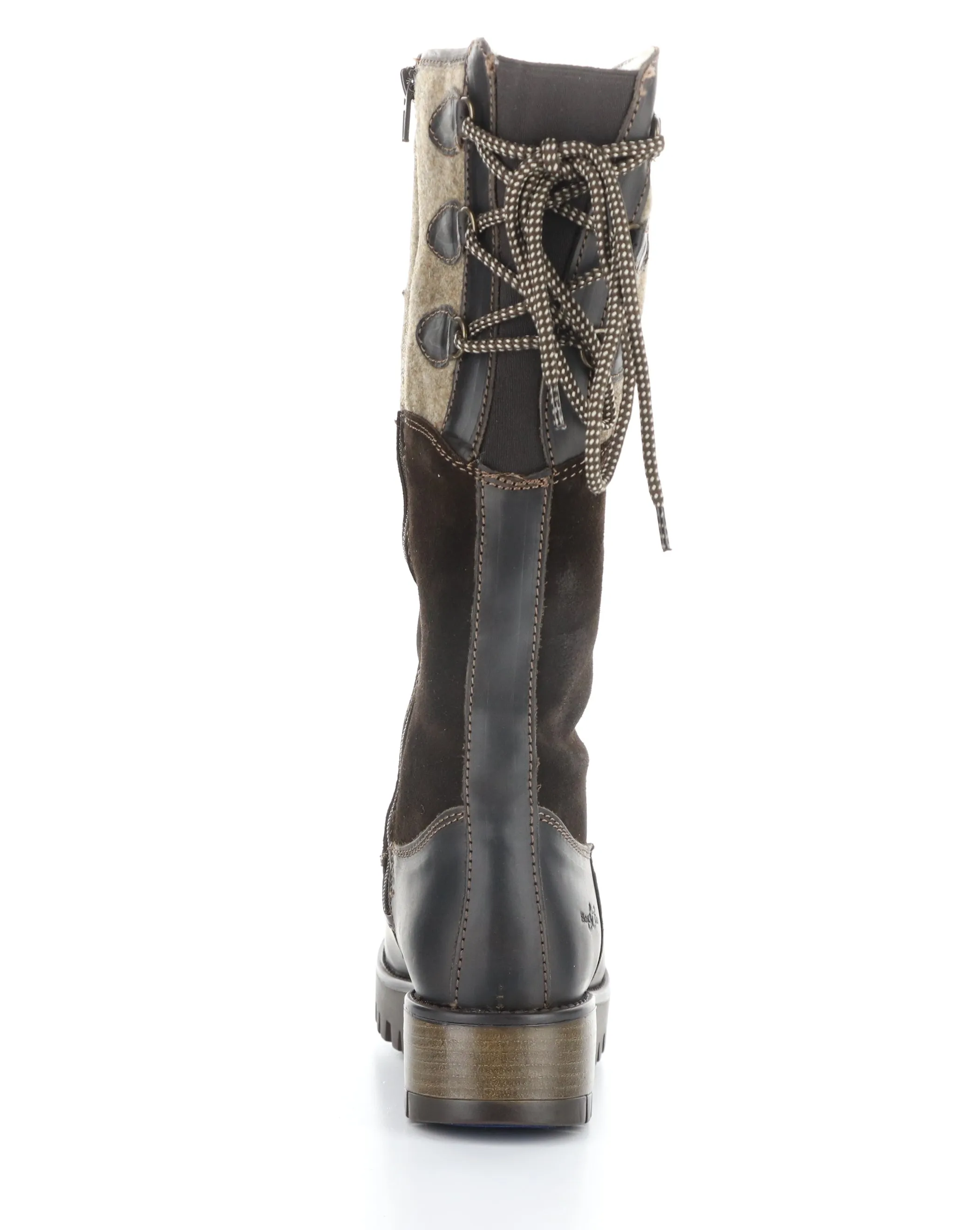 GOOSE PRIMA DK BROWN/COFFEE Round Toe Boots