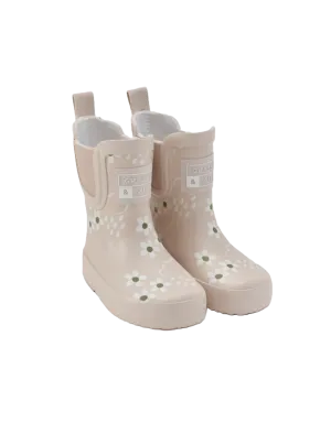 Grass & Air Kids Floral Short Colour Changing Wellie Cream