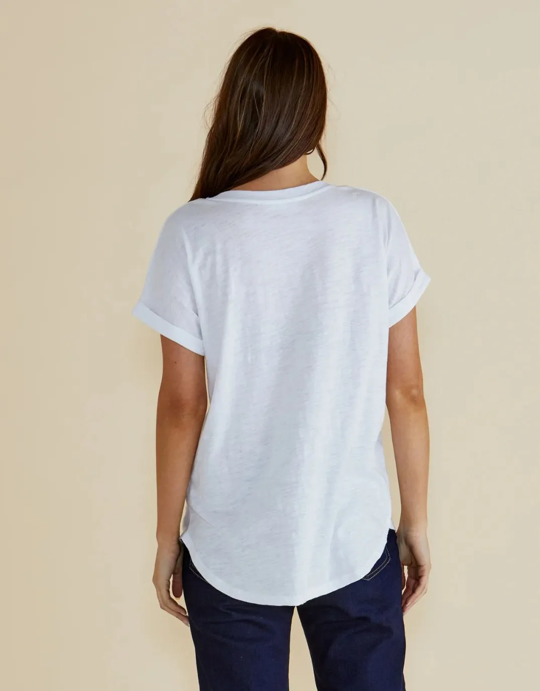 Hailey Short Sleeve Tee - White