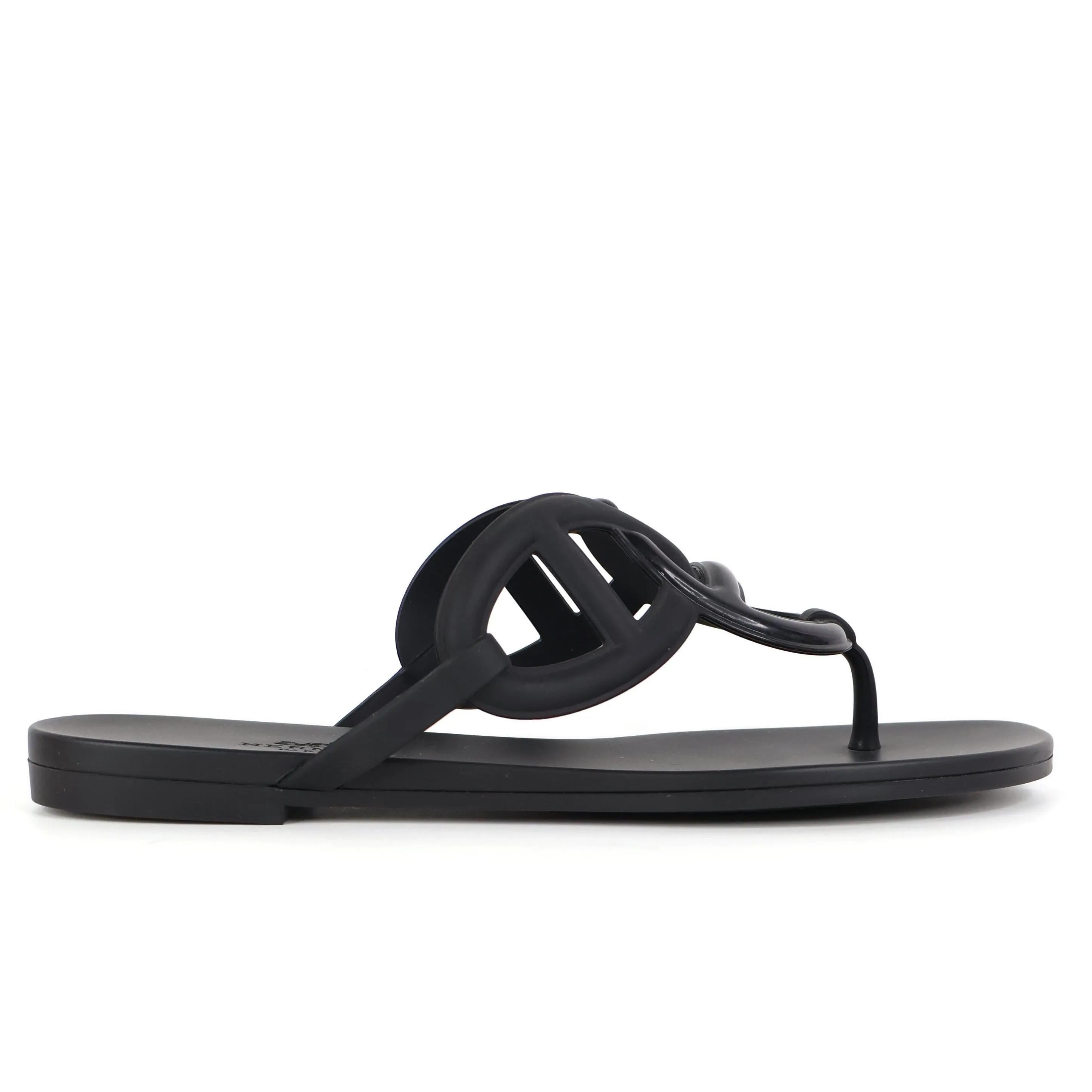 Hermes Sandals Jelly Black