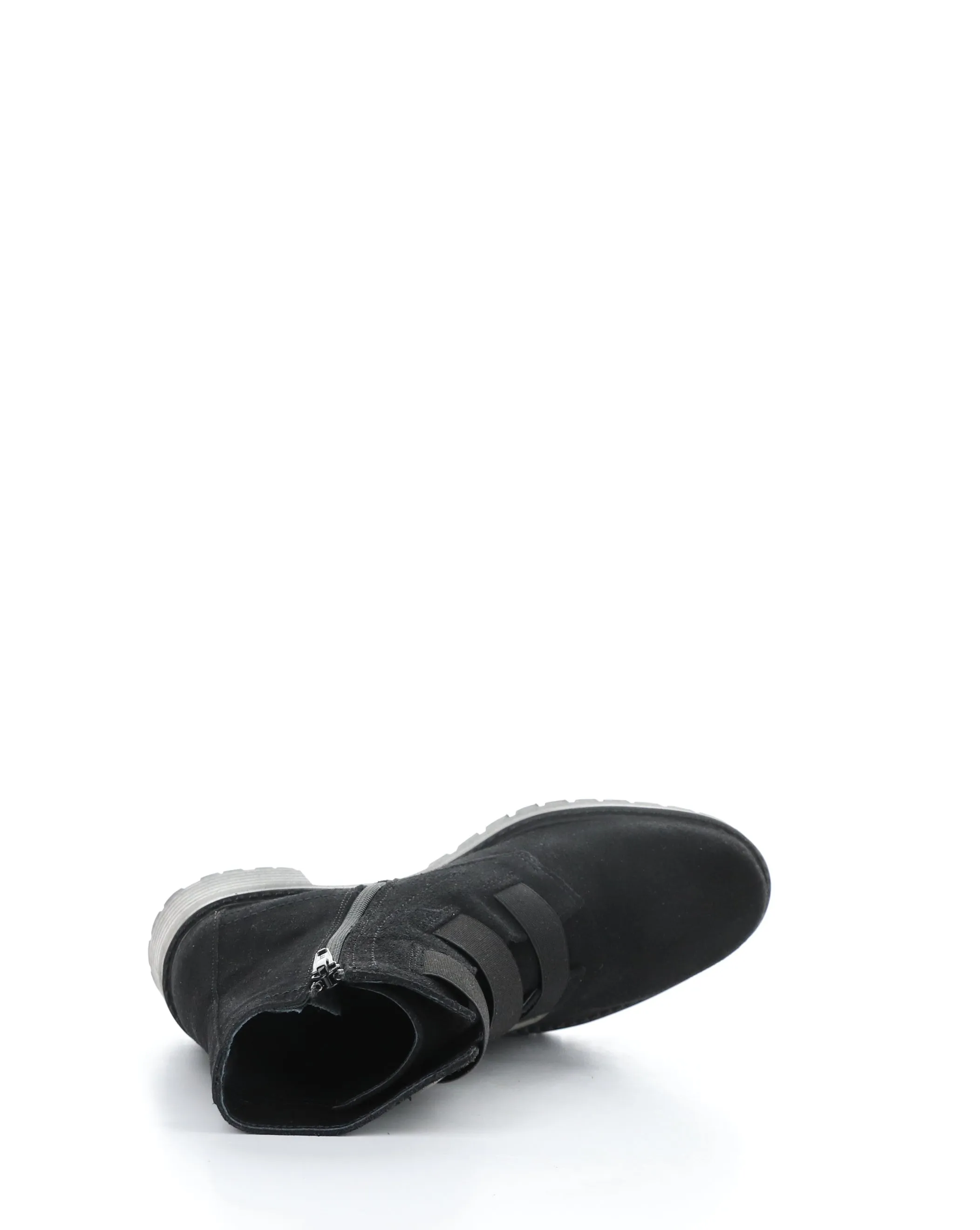 INDIE Black Suede Elasticated Boots