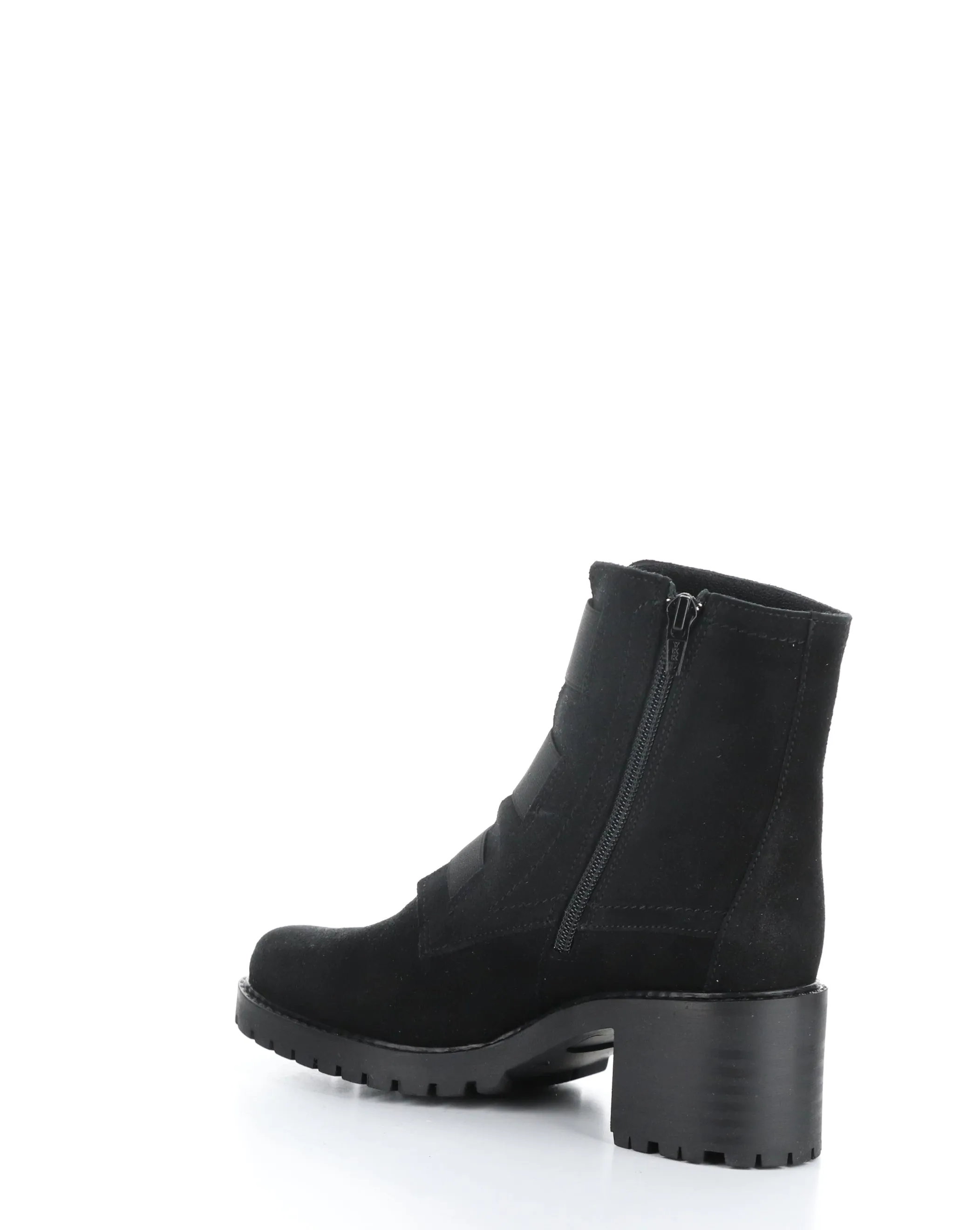 INDIE Black Suede Elasticated Boots