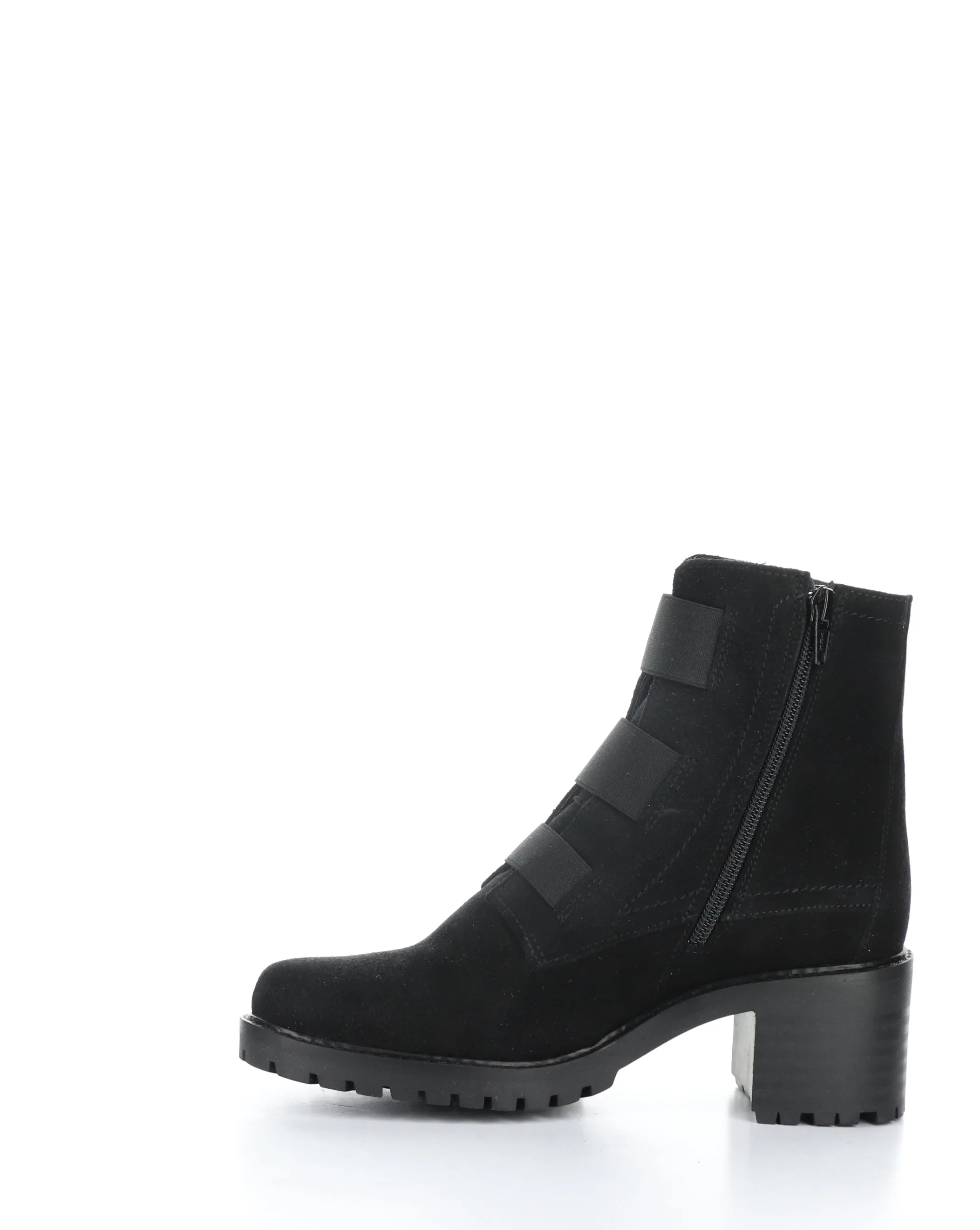 INDIE Black Suede Elasticated Boots