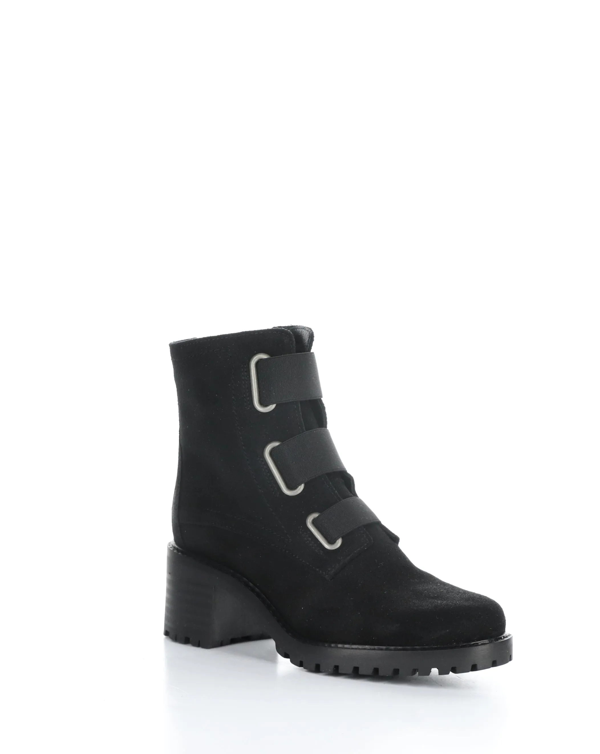 INDIE Black Suede Elasticated Boots