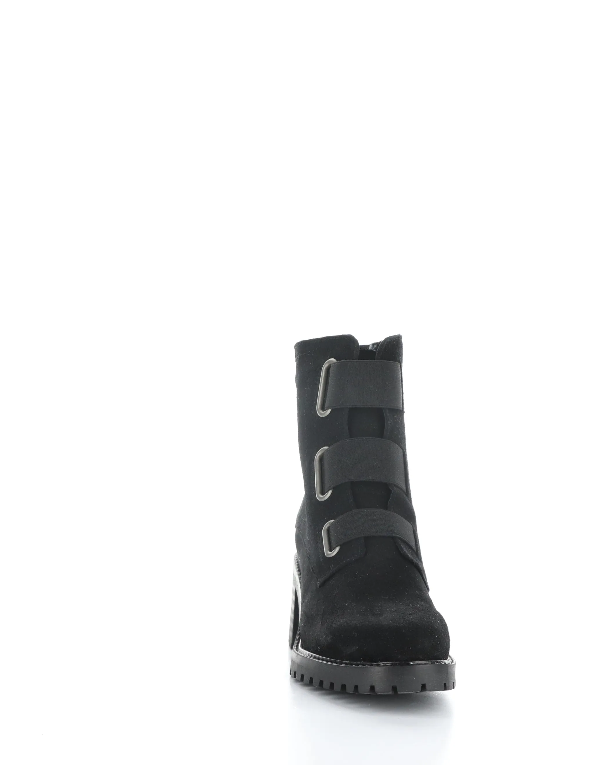 INDIE Black Suede Elasticated Boots