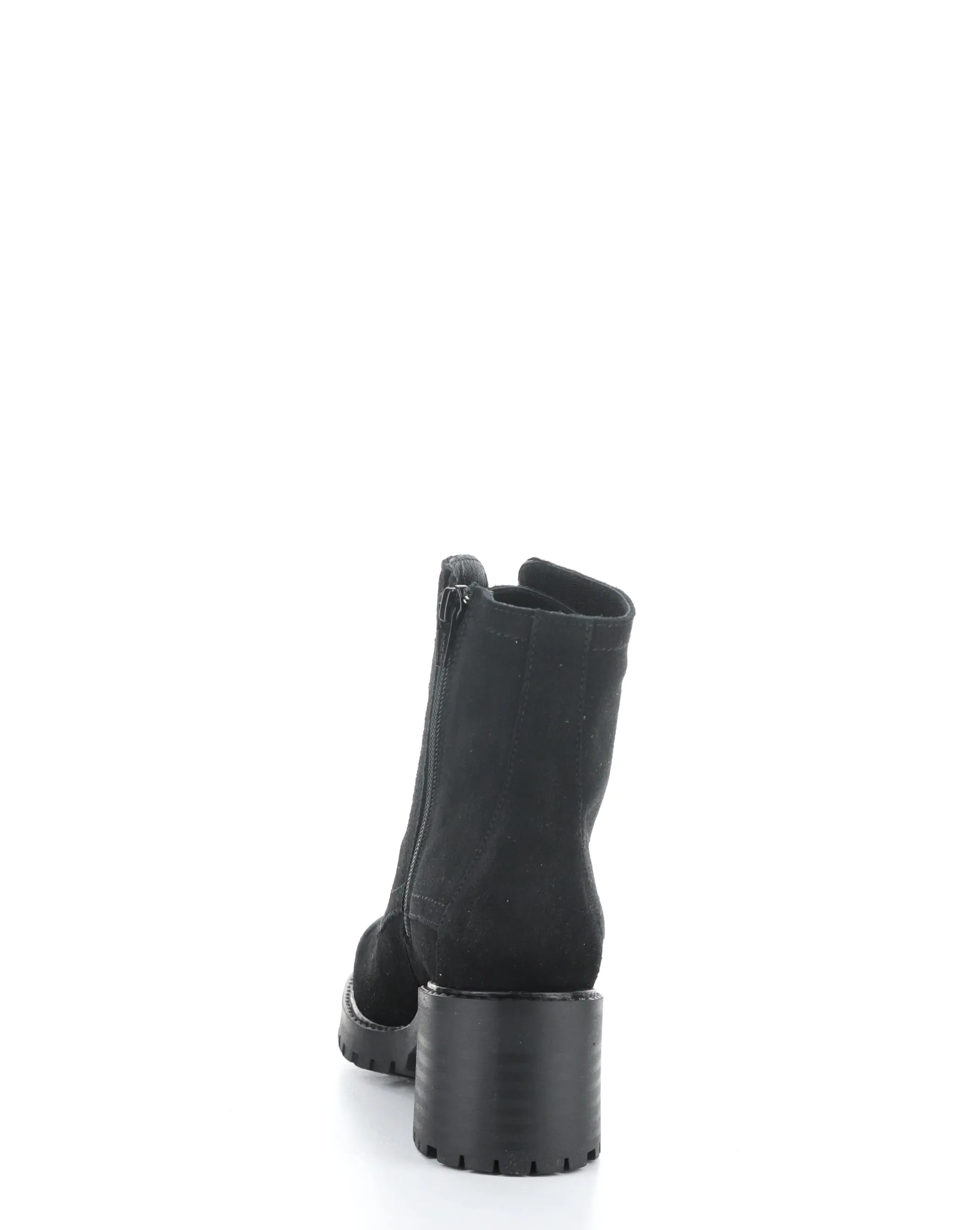 INDIE Black Suede Elasticated Boots