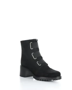 INDIE Black Suede Elasticated Boots