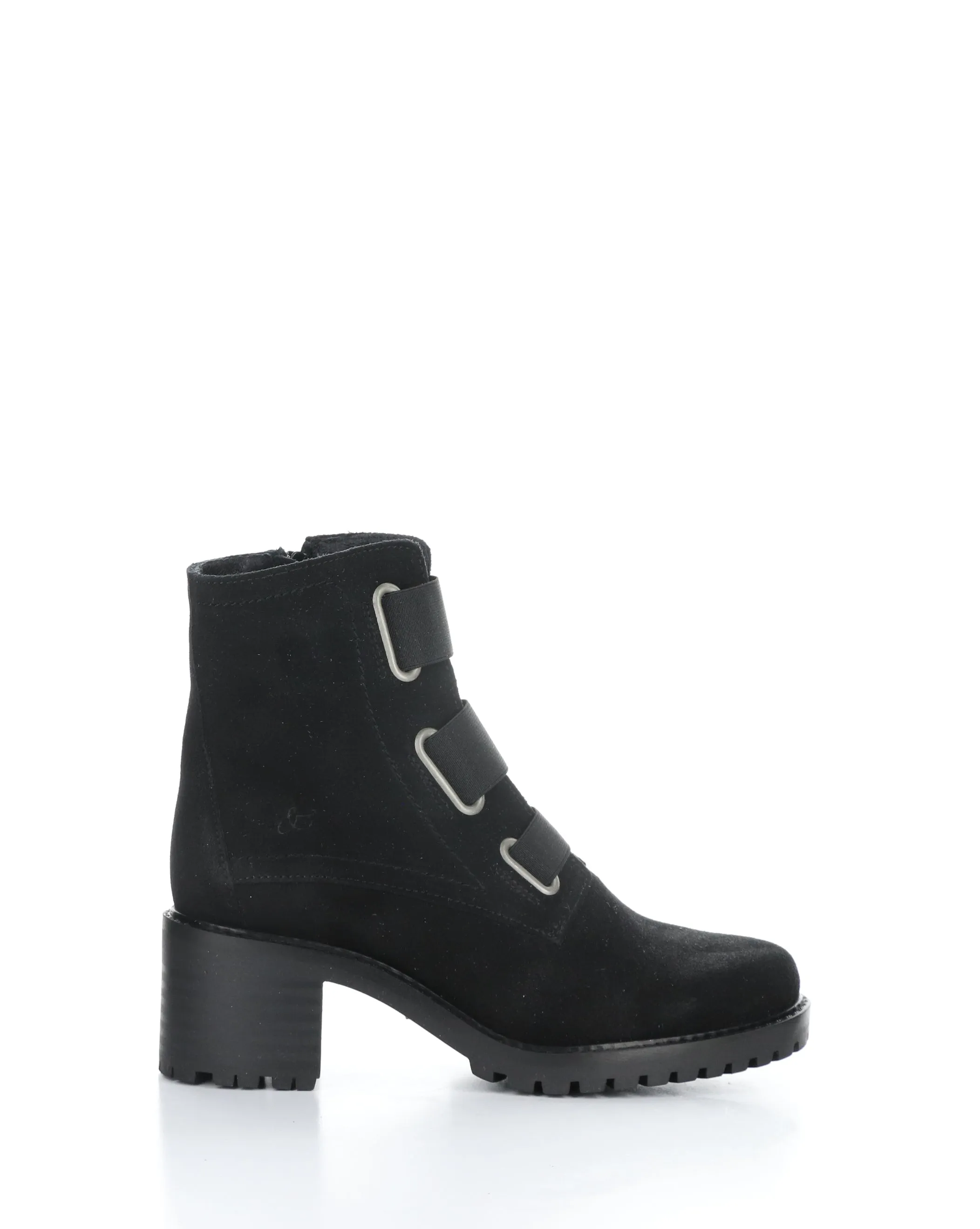 INDIE Black Suede Elasticated Boots