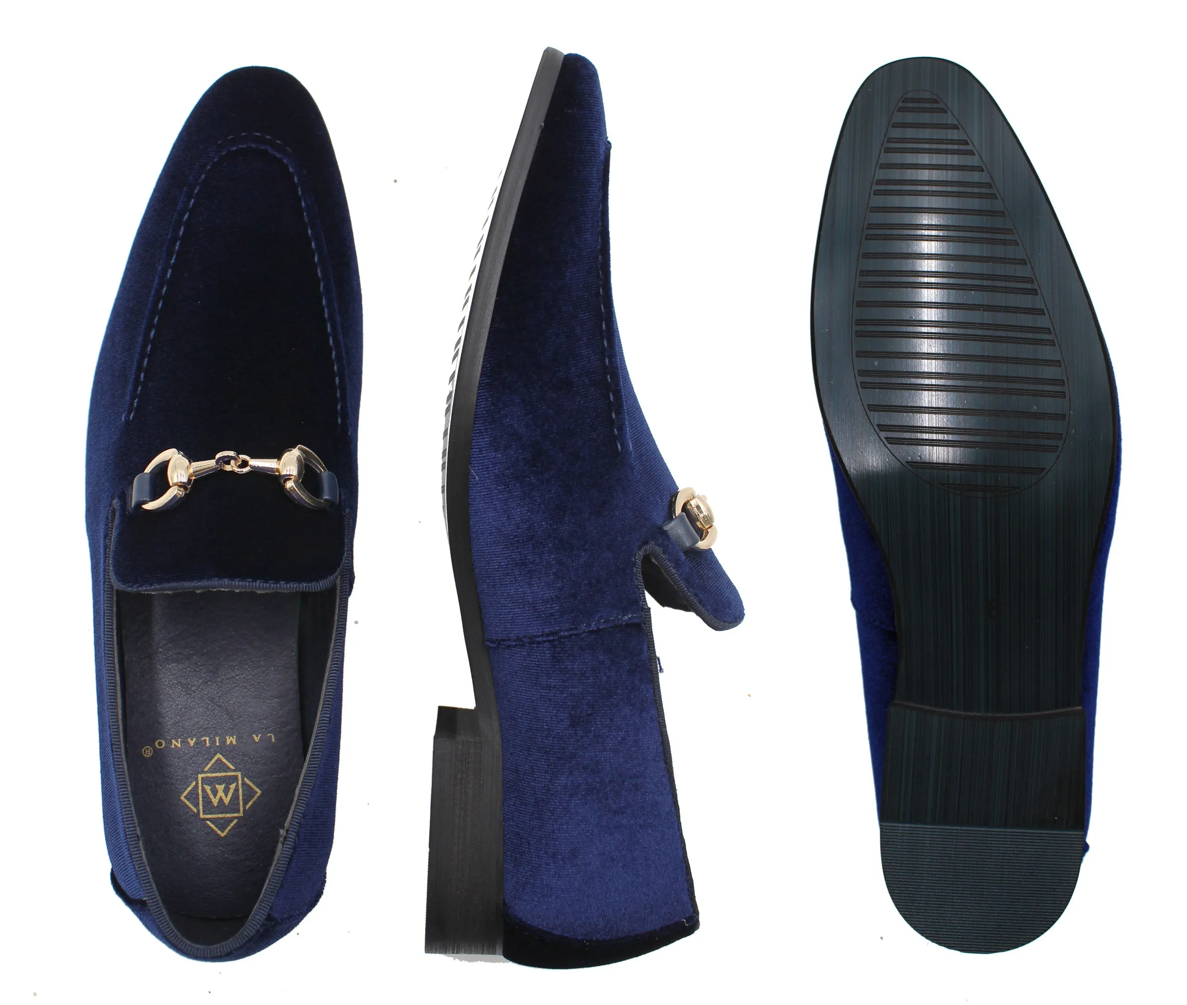 LA MILANO,CAP TOE-SLIP ON-SLF-SHOES-A11888-NAVY