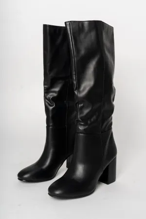 Malone knee high boots black