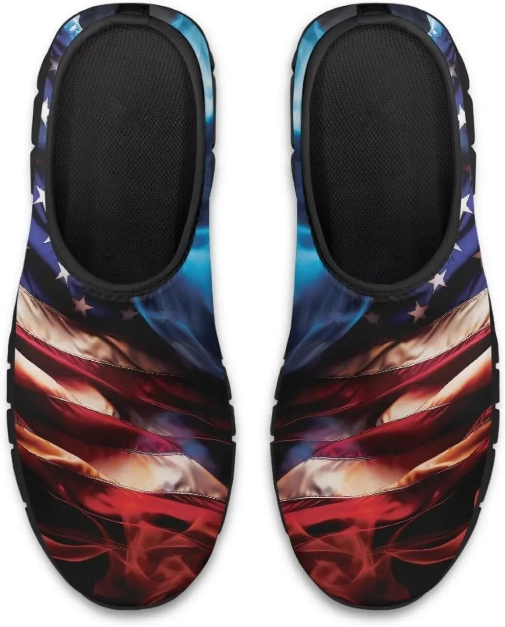 Men's Fashion Sneakers Slip On Walking Loafers Travel ShoesBlack Sole