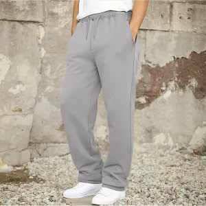Men's Jogger Pants - Relaxed Fit - Soft Fabric - Drawstring Waist - Tapered Casual Style