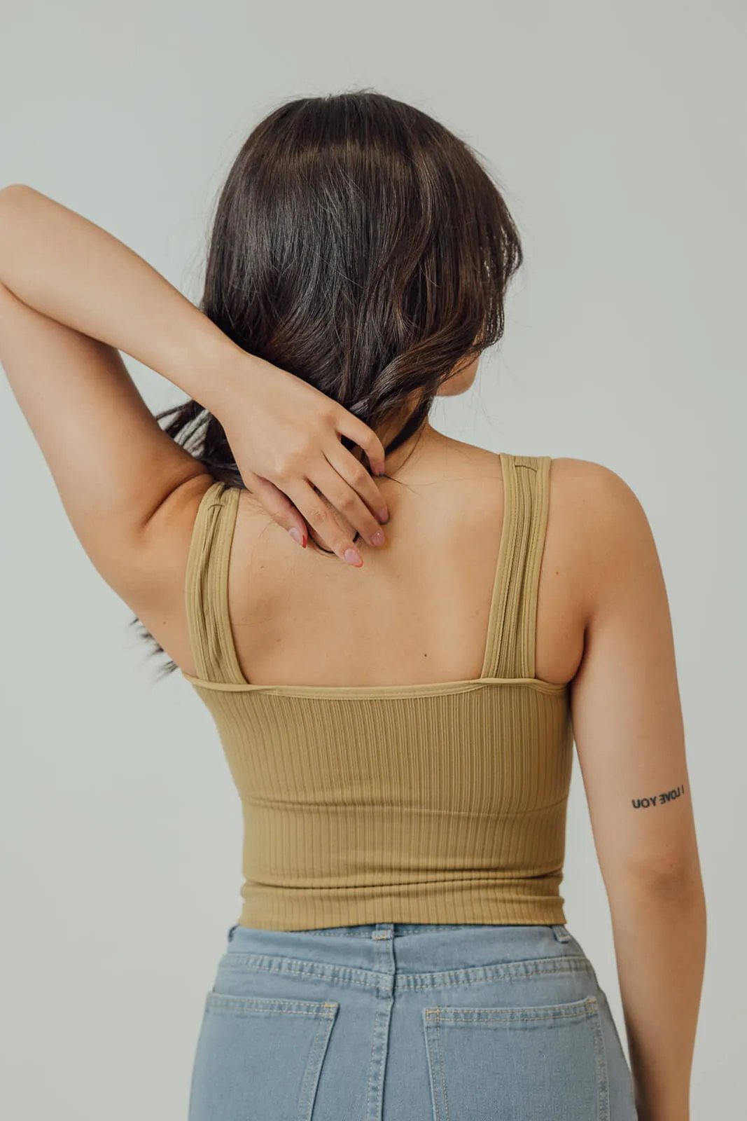 Molly Ribbed V-Neck Top