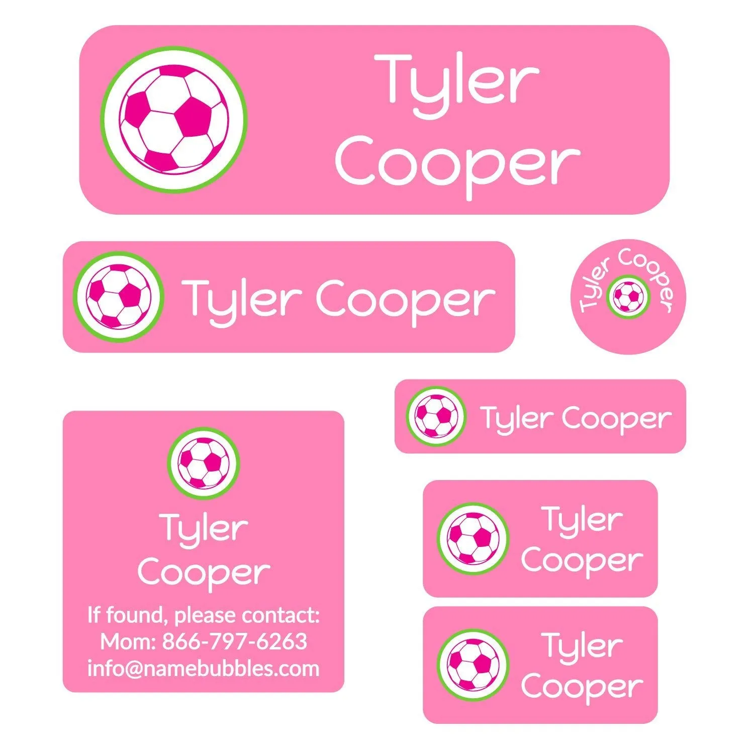Multicolor Icon School Labels Pack