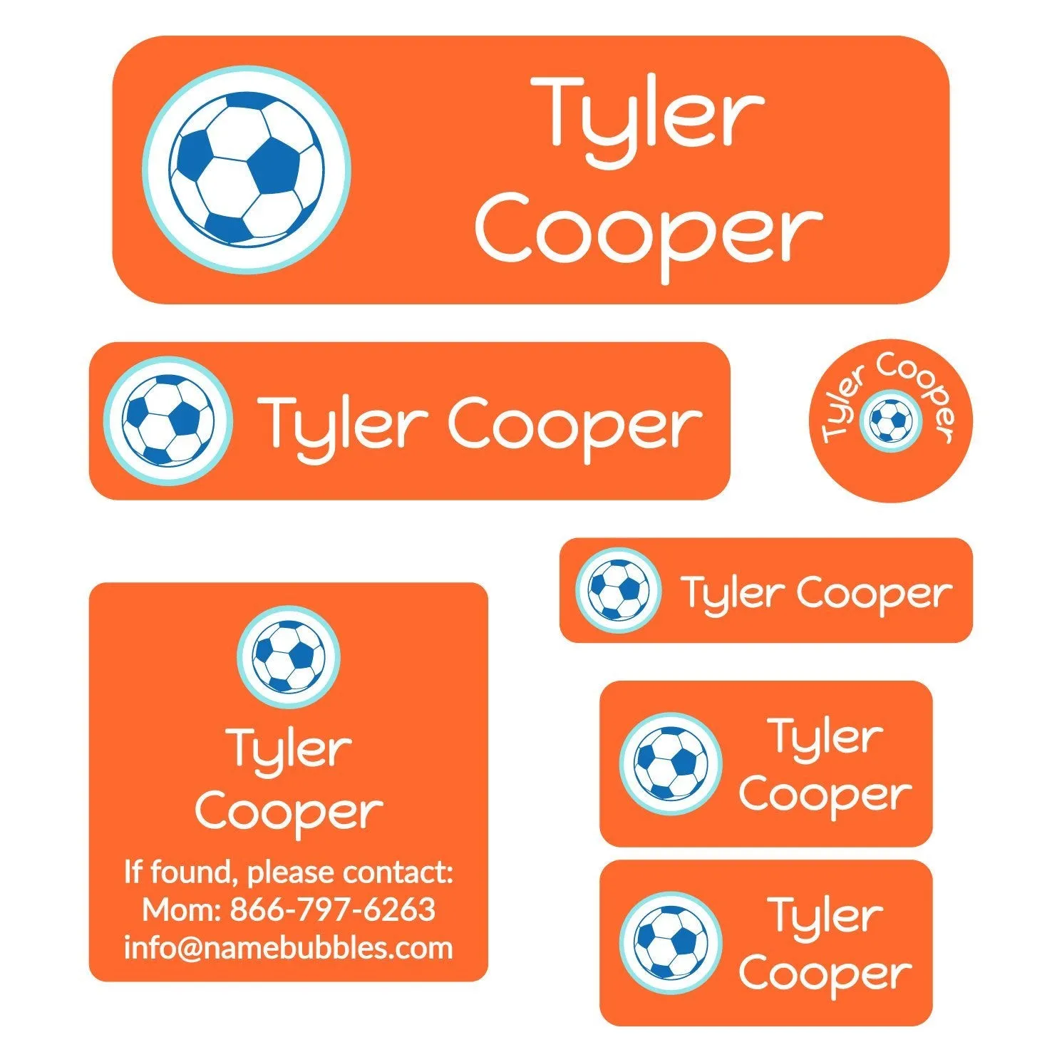 Multicolor Icon School Labels Pack