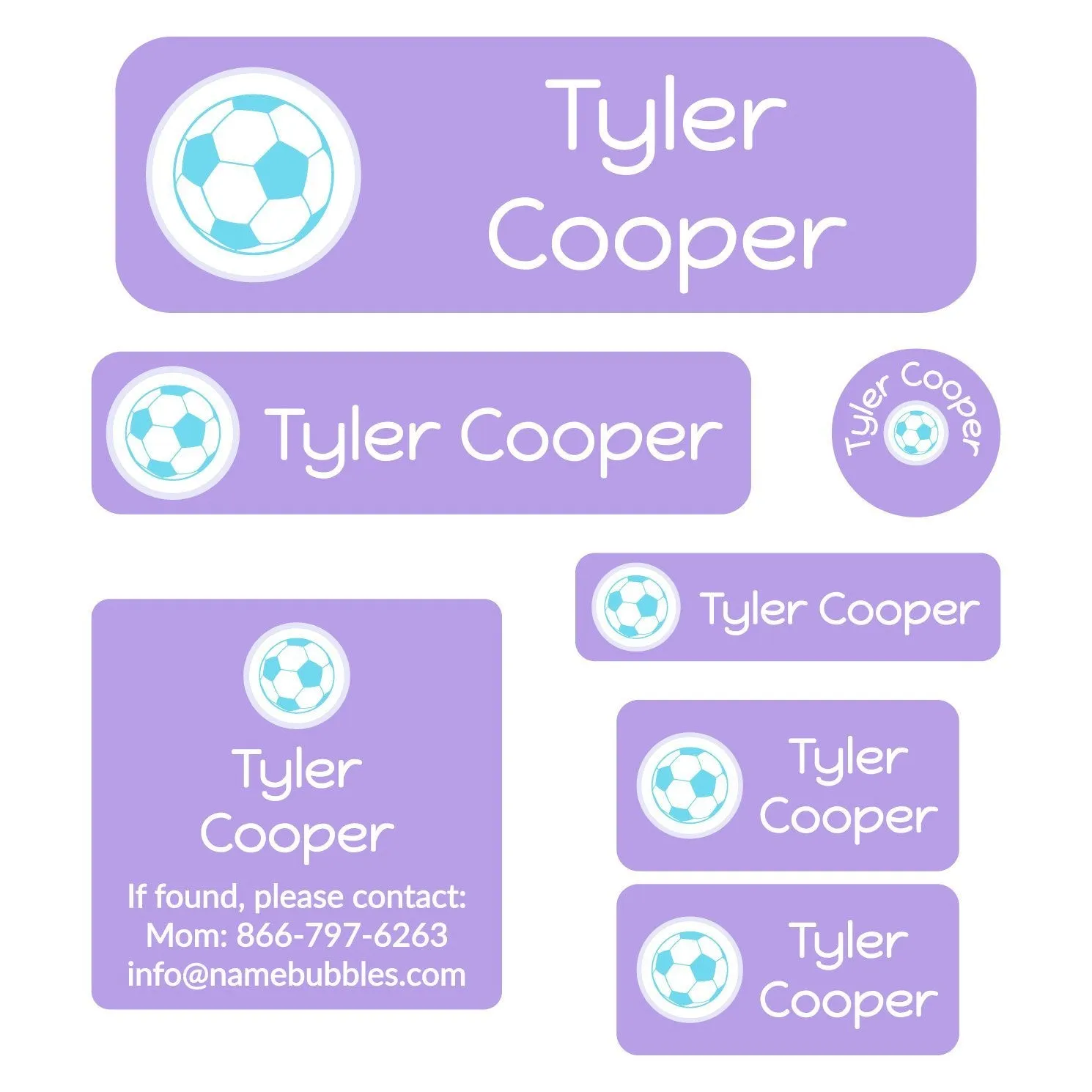 Multicolor Icon School Labels Pack