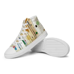 Muster High-Top Leinenschuhe für Damen