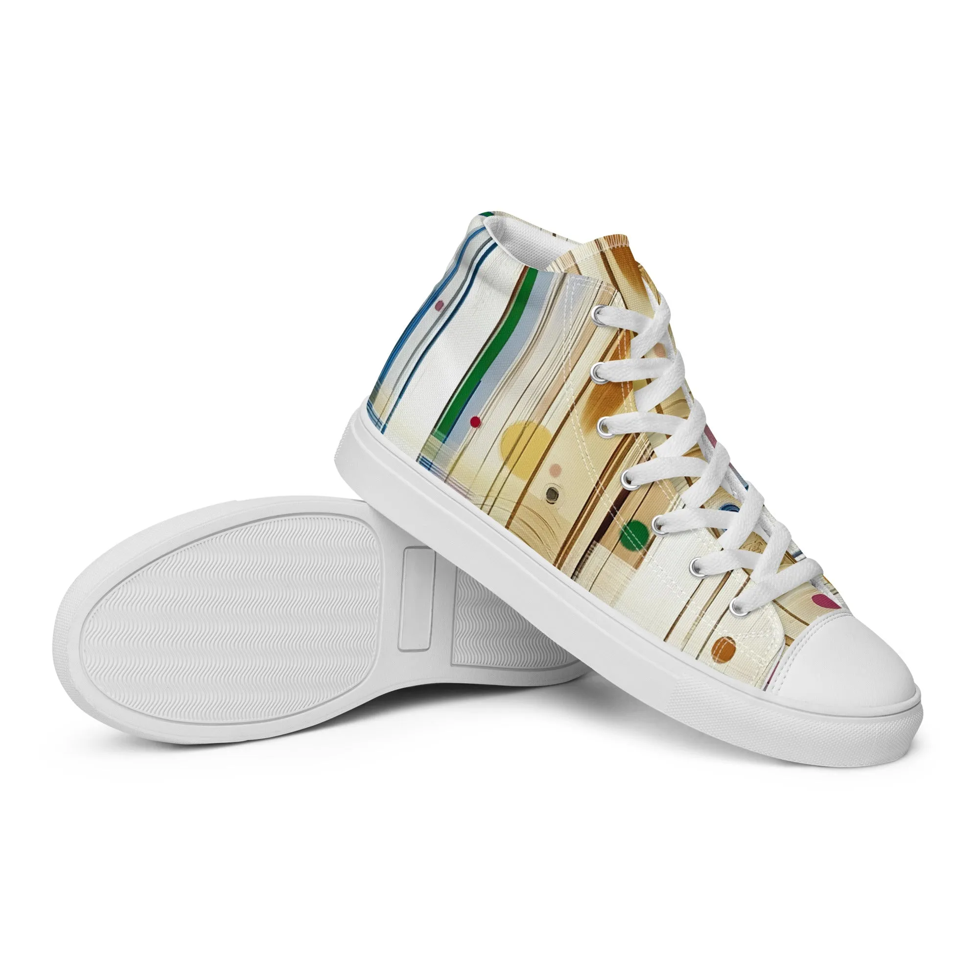 Muster High-Top Leinenschuhe für Damen