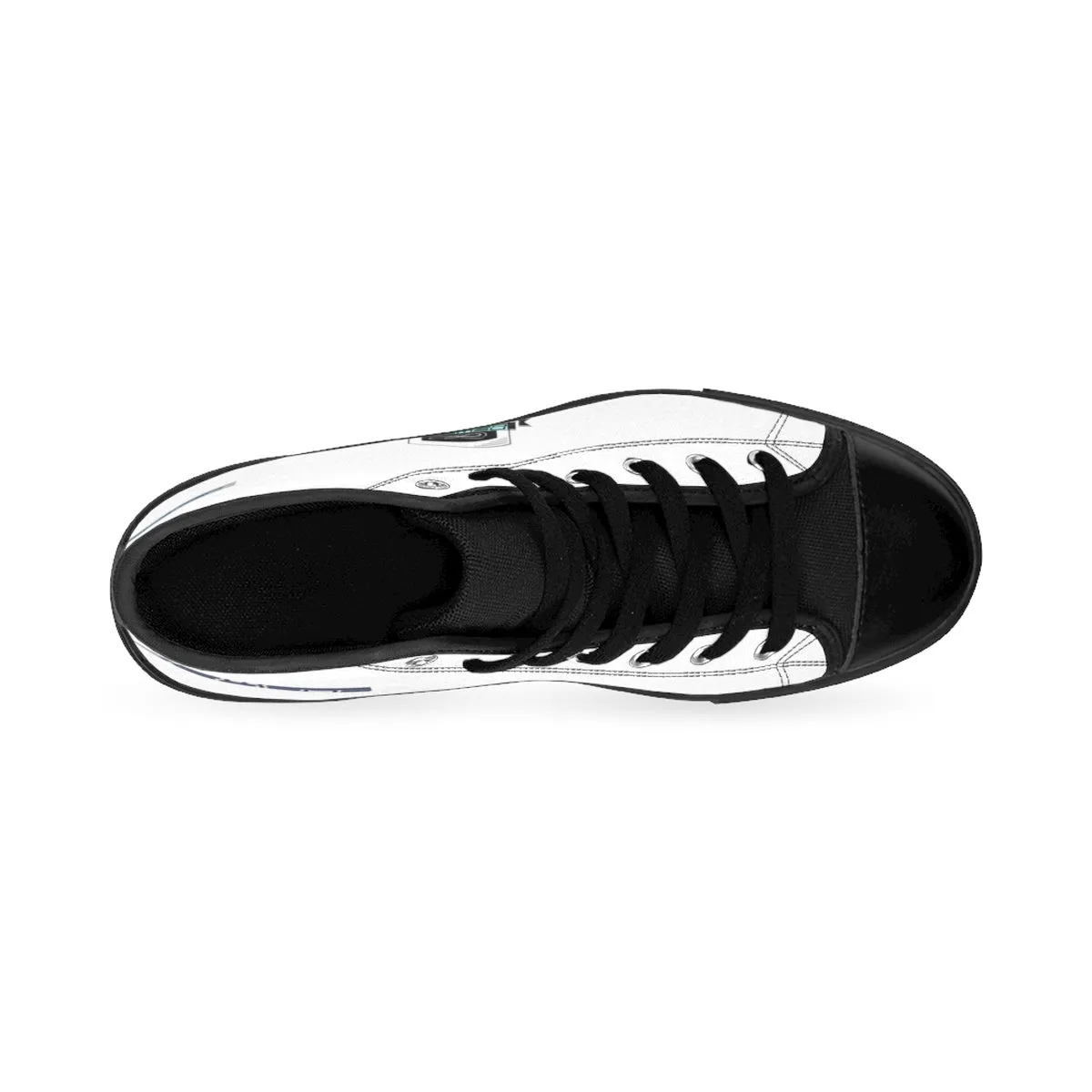 (ND) alt Logo -Women's High-top Sneakers White