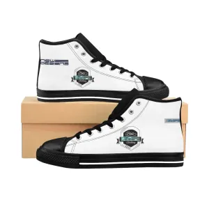 (ND) alt Logo -Women's High-top Sneakers White