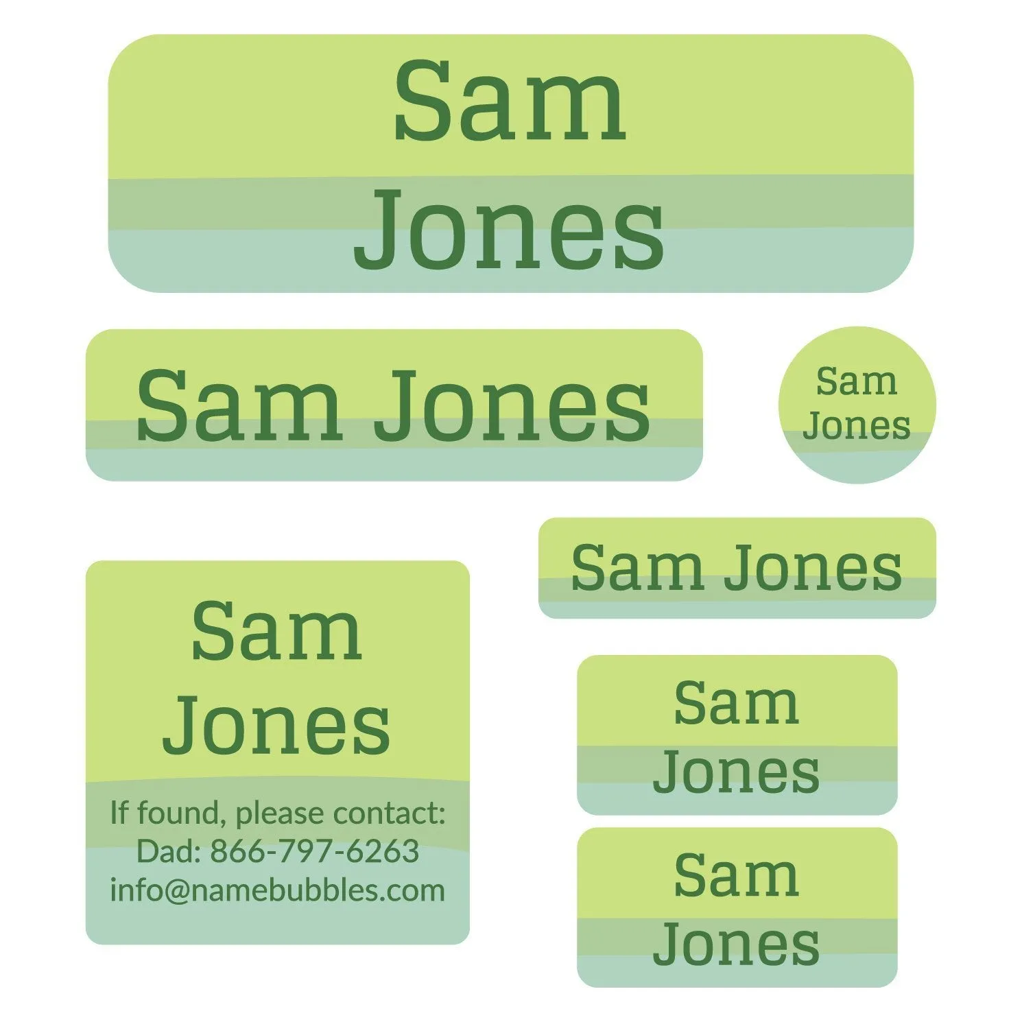 Ombre School Labels Pack