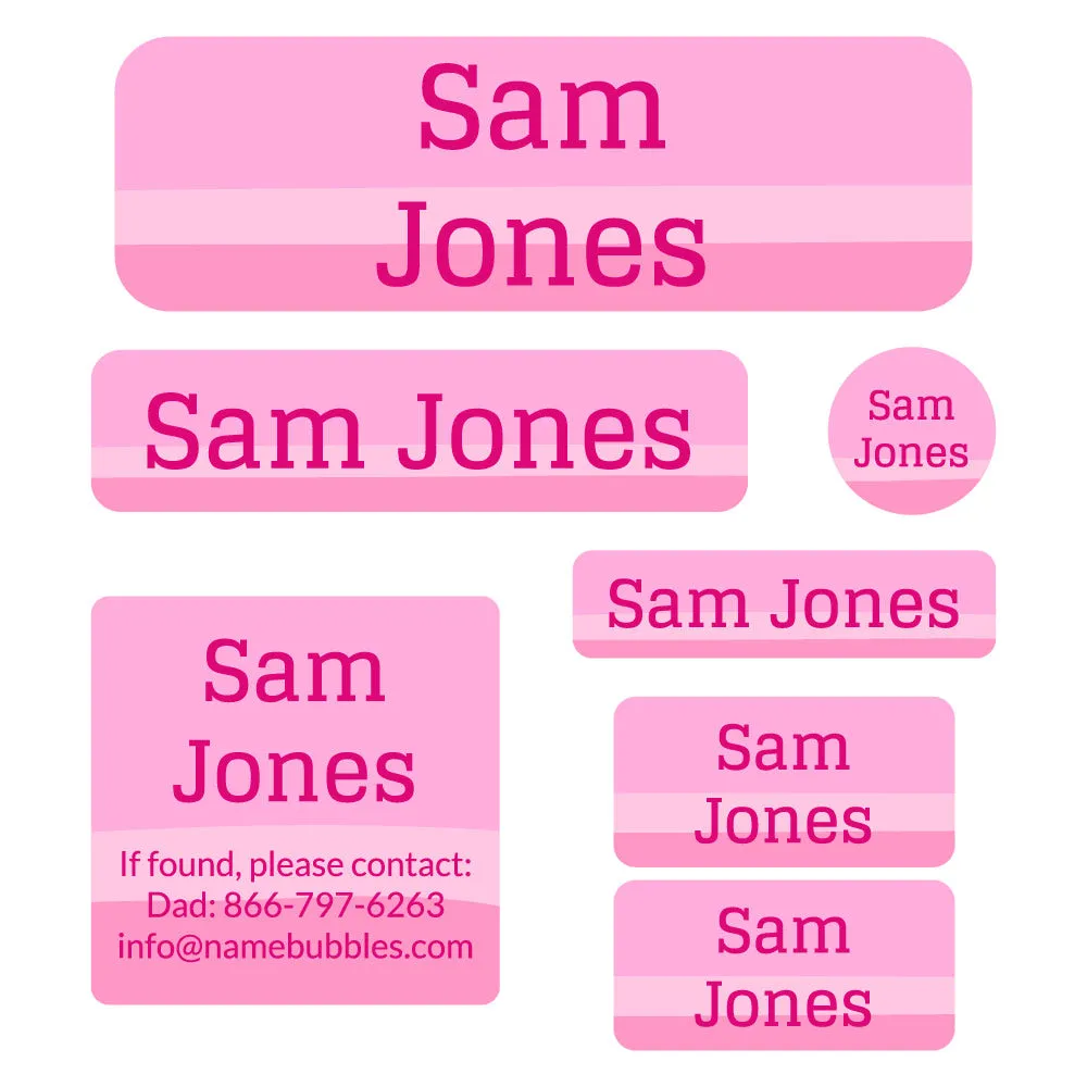 Ombre School Labels Pack