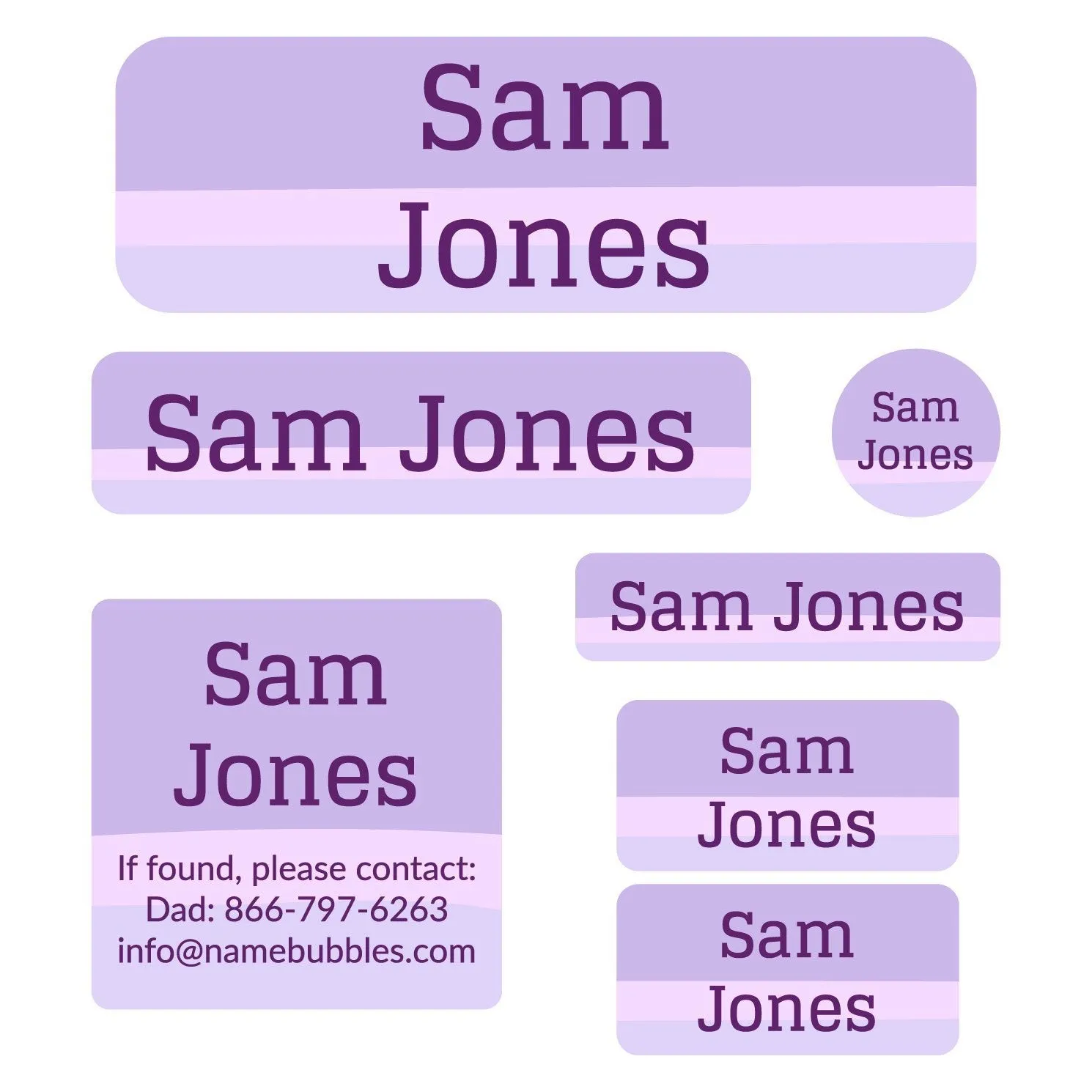 Ombre School Labels Pack