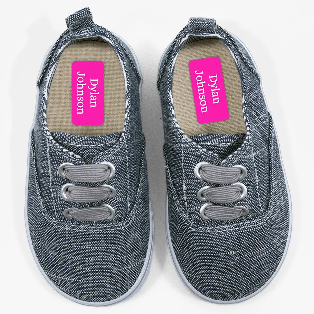 One Color Shoe Labels
