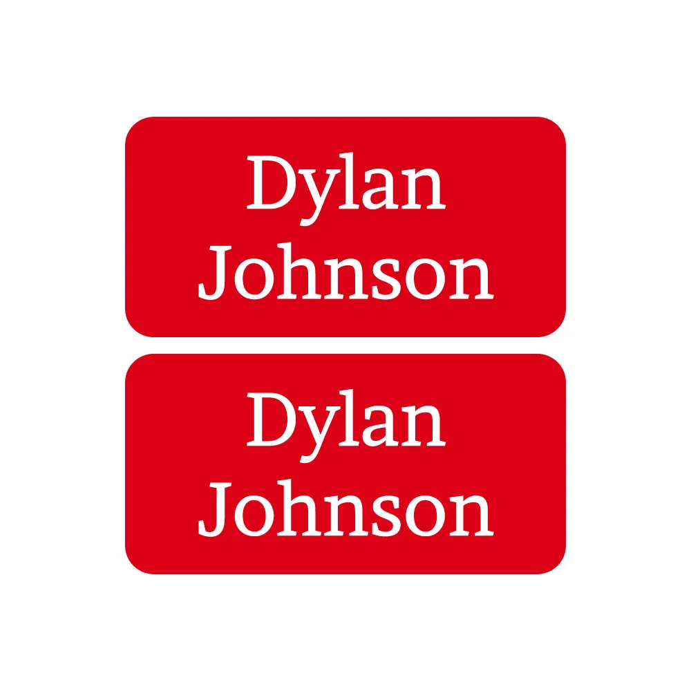 One Color Shoe Labels