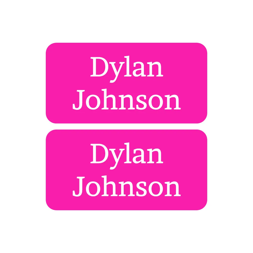 One Color Shoe Labels