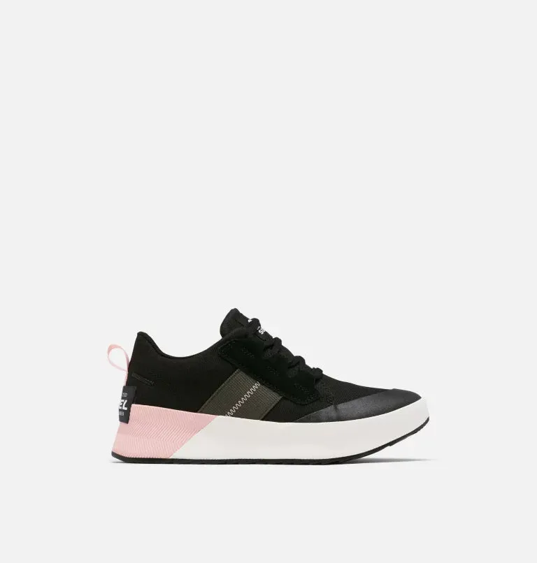 Out N About III Low Canvas Sneaker - Black, Vintage Pink