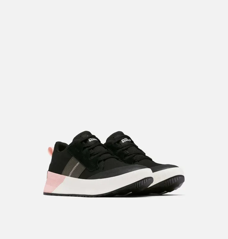 Out N About III Low Canvas Sneaker - Black, Vintage Pink