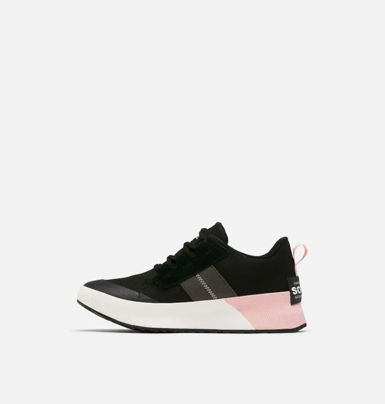 Out N About III Low Canvas Sneaker - Black, Vintage Pink