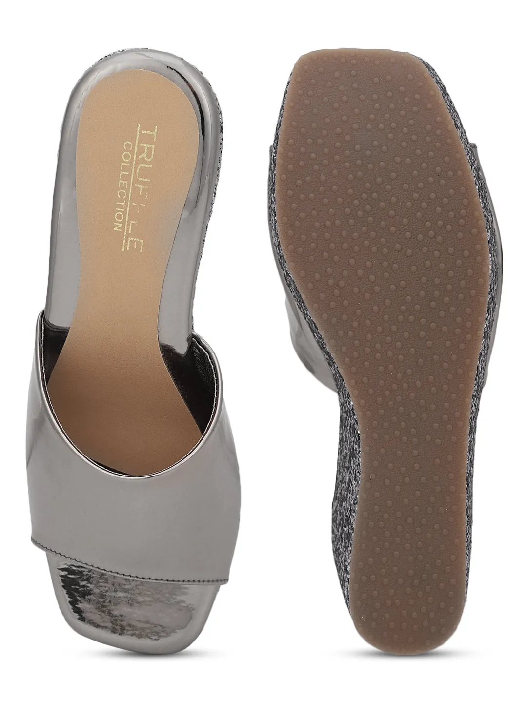 Pewter Patent Slip-On Wedges (TC-ST-010-PEW)
