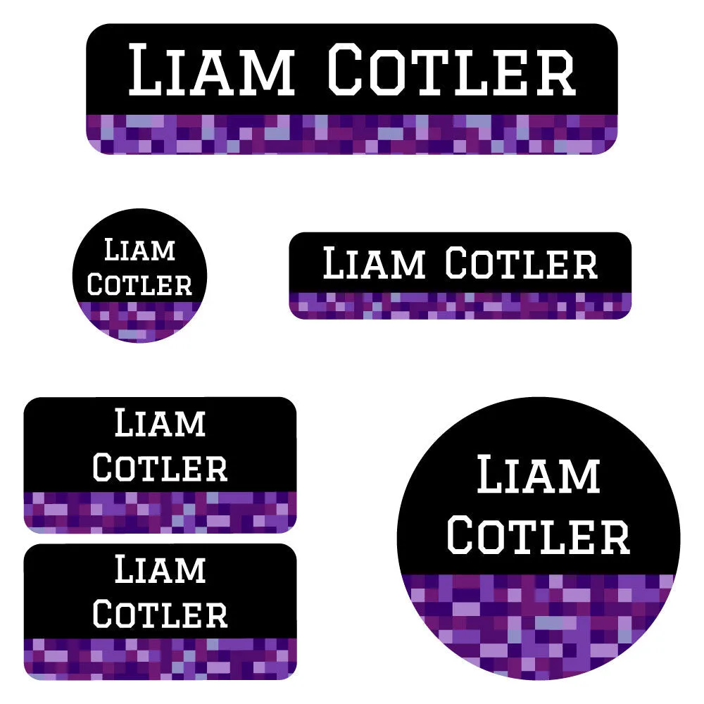 Pixels Daycare Labels Pack