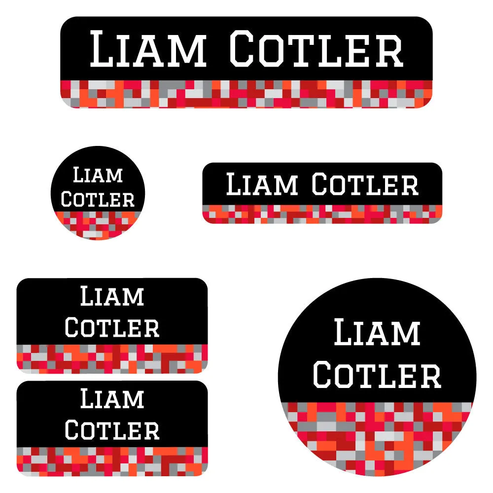 Pixels Daycare Labels Pack