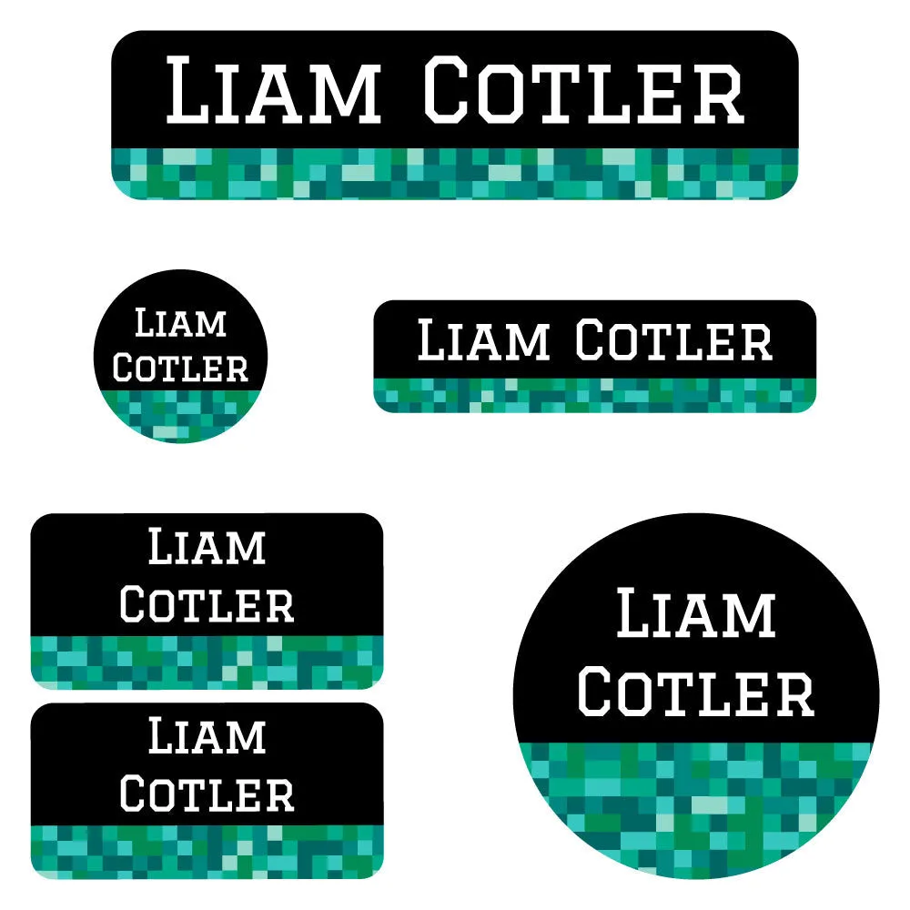 Pixels Daycare Labels Pack