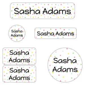 Pom Pom Daycare Labels Pack