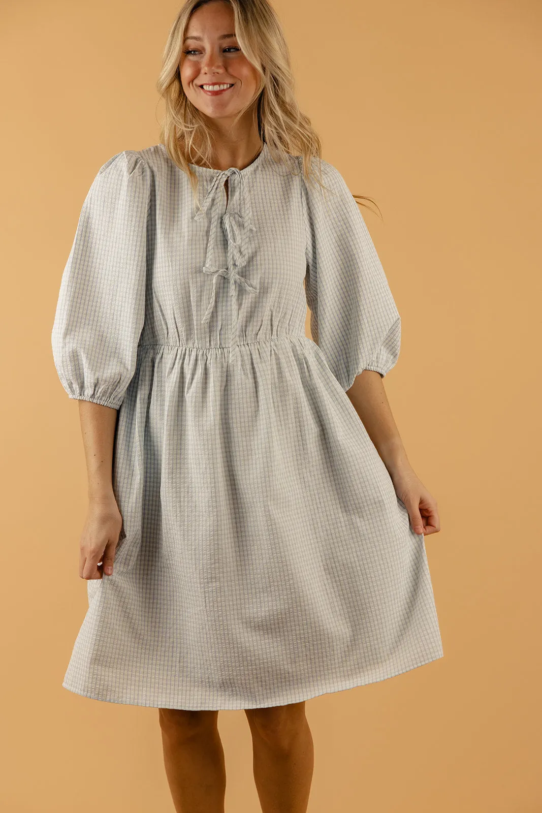 Pouring Rain Tie Dress