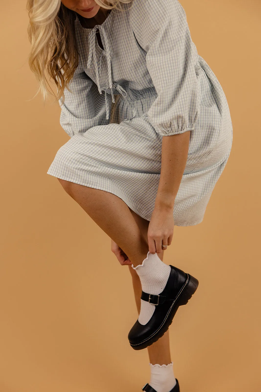 Pouring Rain Tie Dress