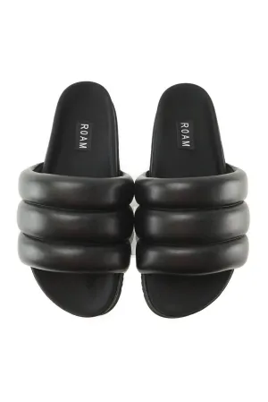 Puffy Sandal, Black