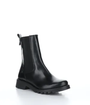REIN795FLY Black Round Toe Boots