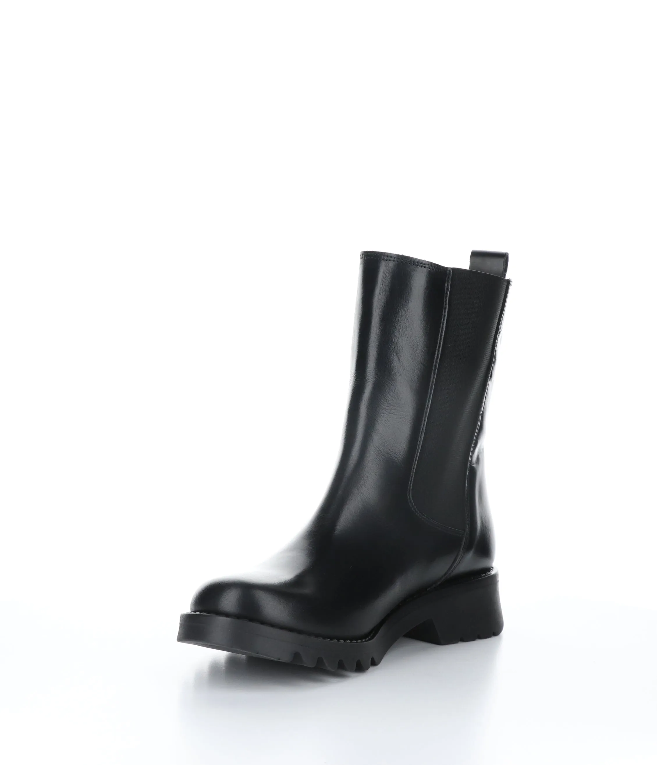 REIN795FLY Black Round Toe Boots