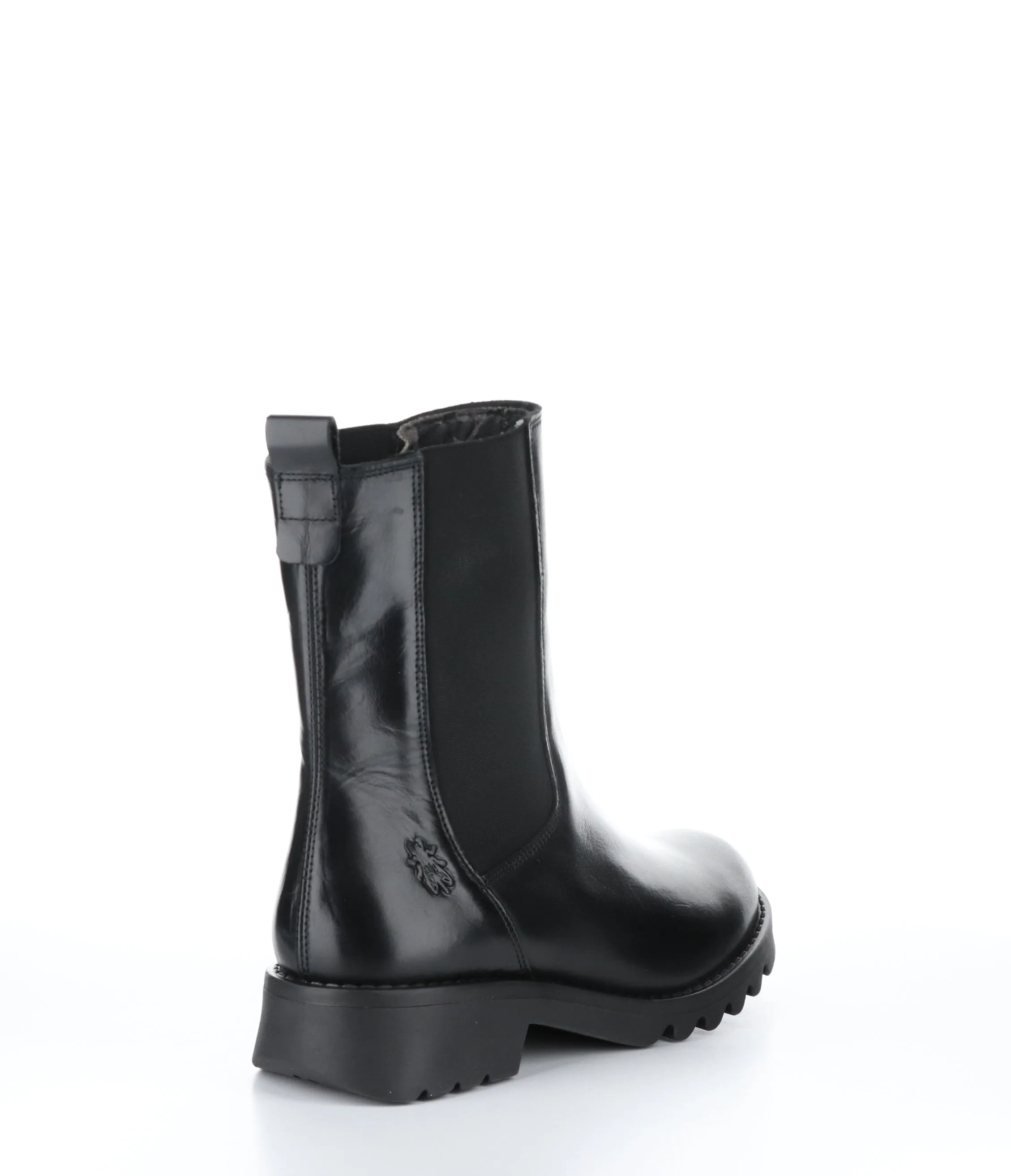 REIN795FLY Black Round Toe Boots