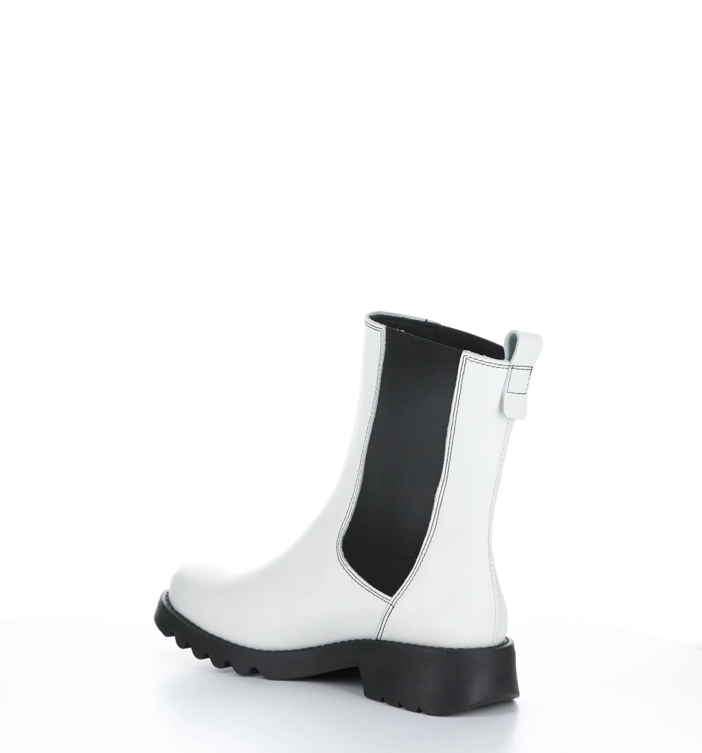 REIN795FLY Off White Round Toe Boots