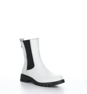 REIN795FLY Off White Round Toe Boots