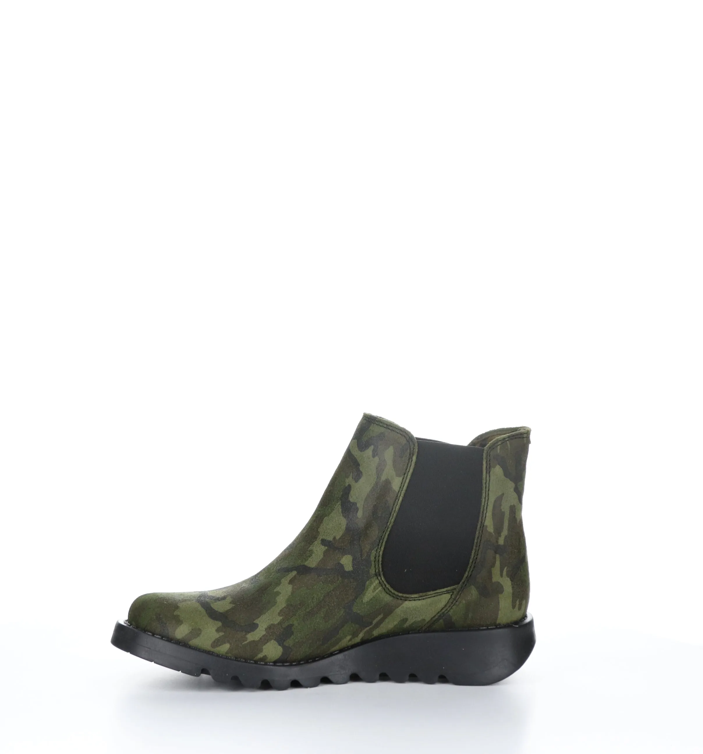 SALV195FLY Military Green Round Toe Ankle Boots